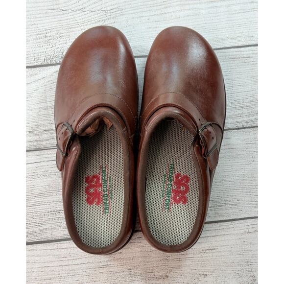 SAS Women’s Teak Clog Tripad Comfort Coolstep Comfort Slides Mules Size 8.5 WW - Picture 3 of 6
